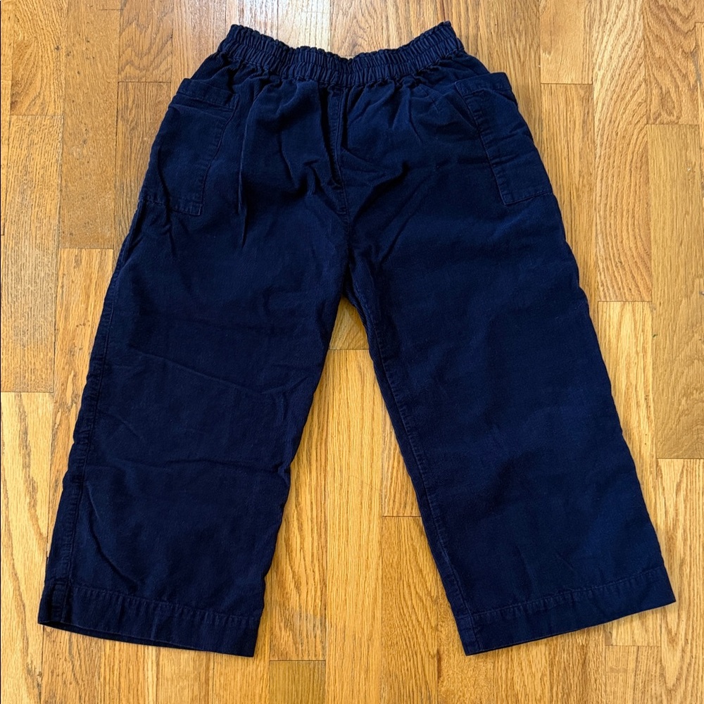 Mabo kids navy fine-wale corduroy culotte pants size 10-11 years